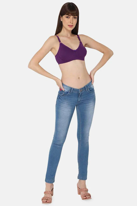 Intimacy Non-Padded Non-Wired High Coverage T-Shirt Bra - Magic Purple — image 5
